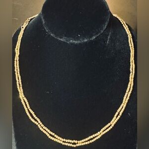 Vtg Murphy Brown Pyrate Gold Filled Beaded Chain Necklace - 42" - NWT